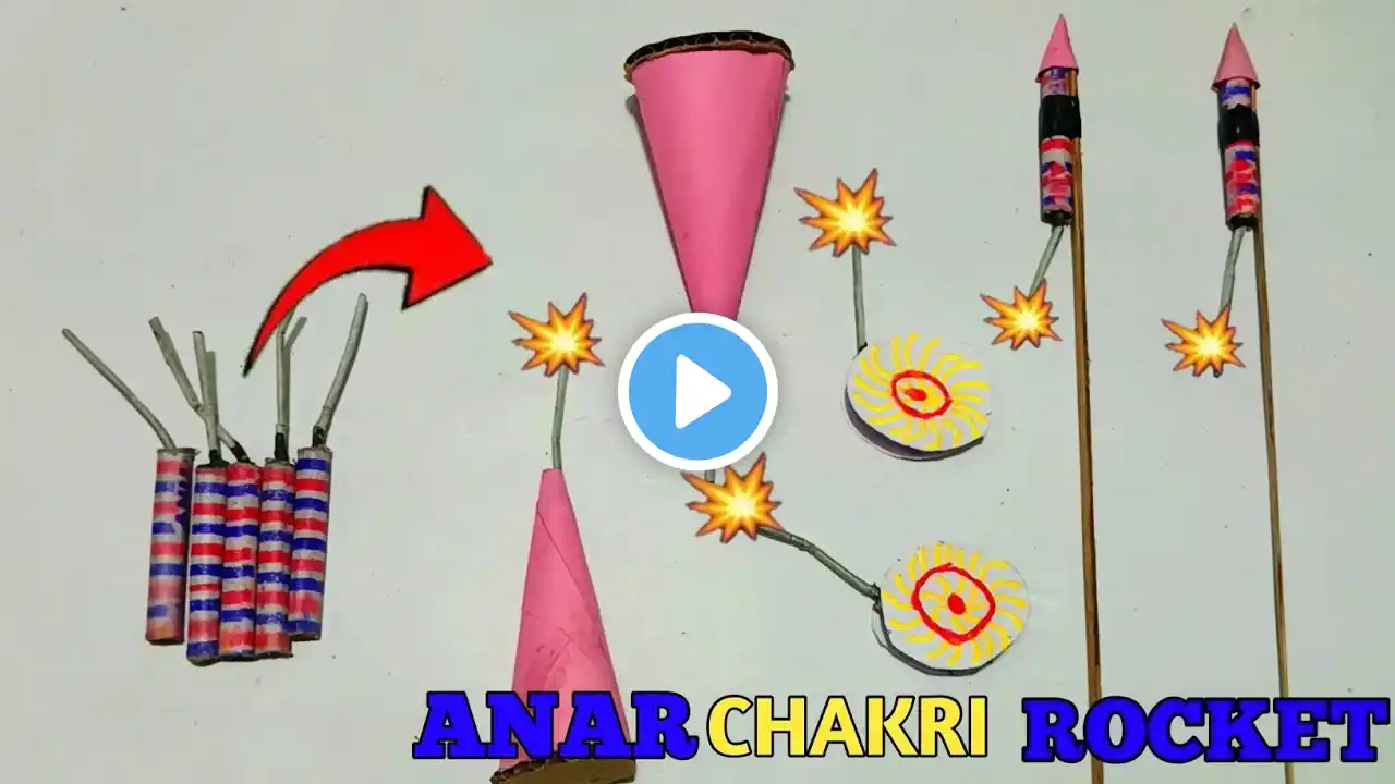 How To Make Chakri Rocket Anar from Bijli Cracker | how to make Chakri | how to make rocket