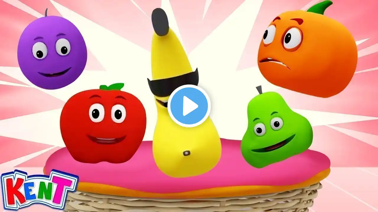 🔴Five Cute Fruits Song 🍎 + Fun Nursery Rhymes & Kids Poems 🎶