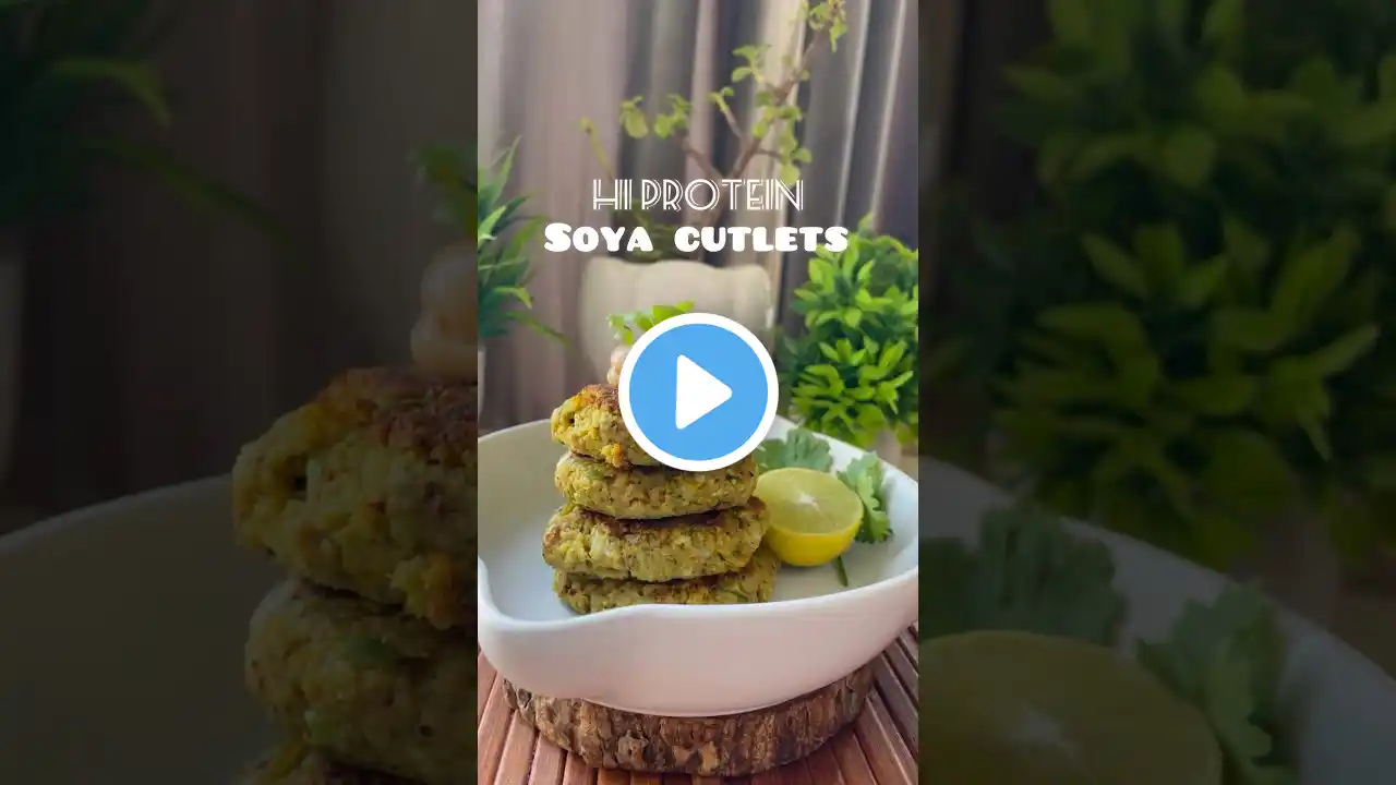 Hi protein soya cutlets 😍 #youtubeshorts #cookingchannel #shortsbeta #soyacutlet #explorepage