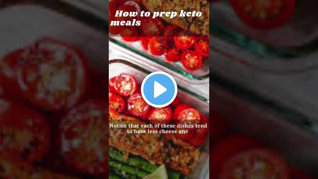 How to prep keto meals for the week #shorts