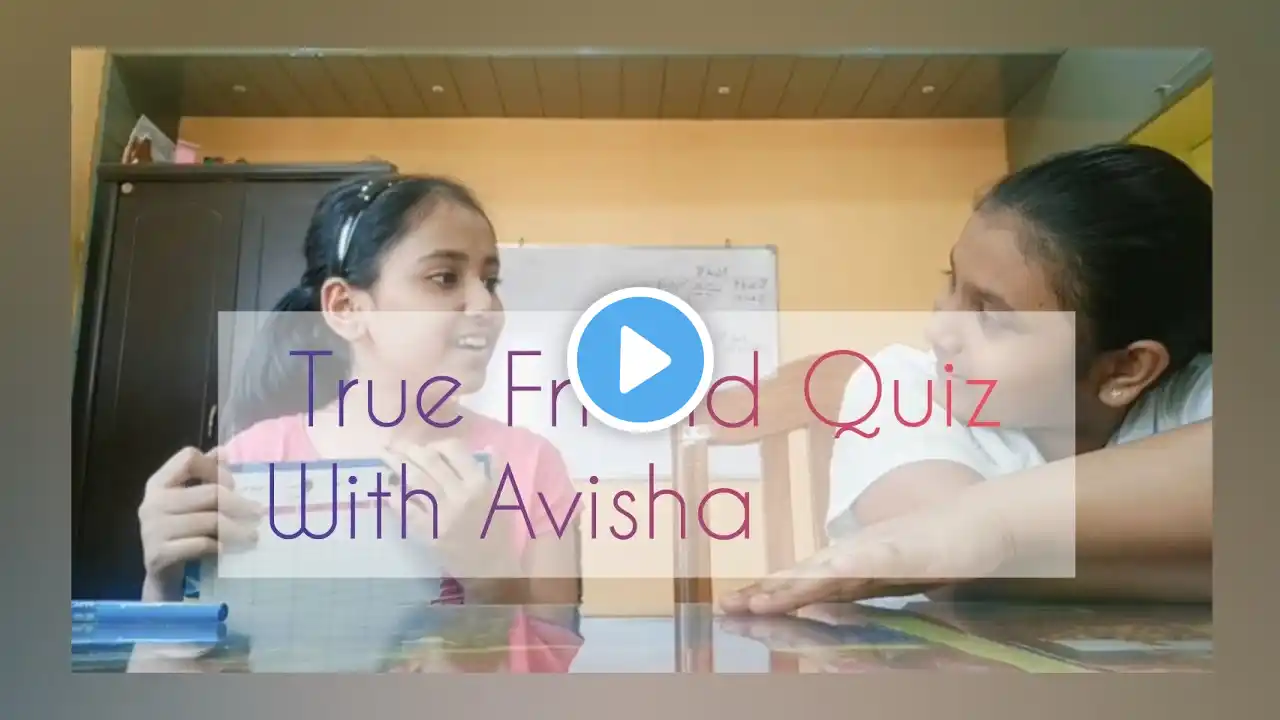 True Friend Challenge with @Avisha *I didn't expect this π±*