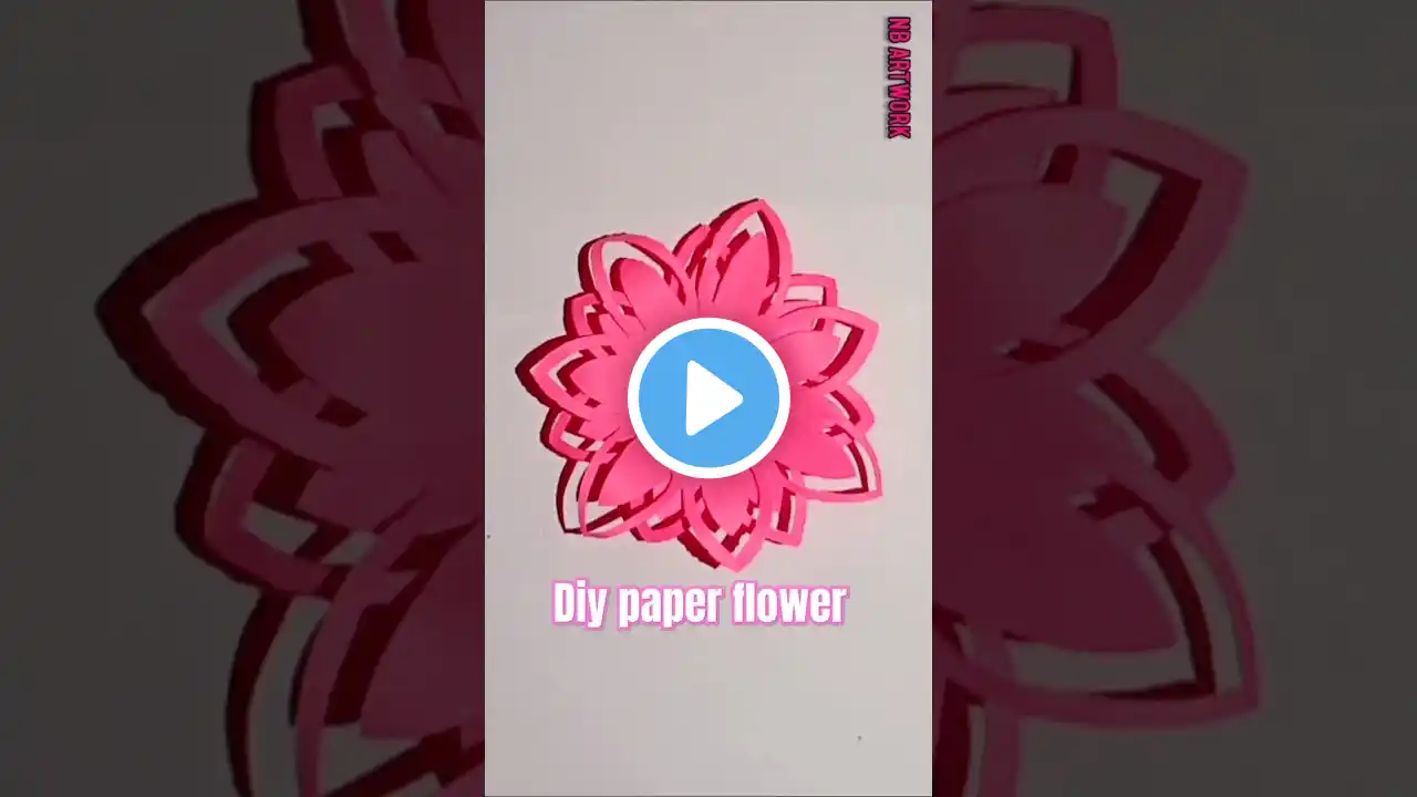 DIY Paper Flower😯 | Easy Paper Craft #diy #papercraft