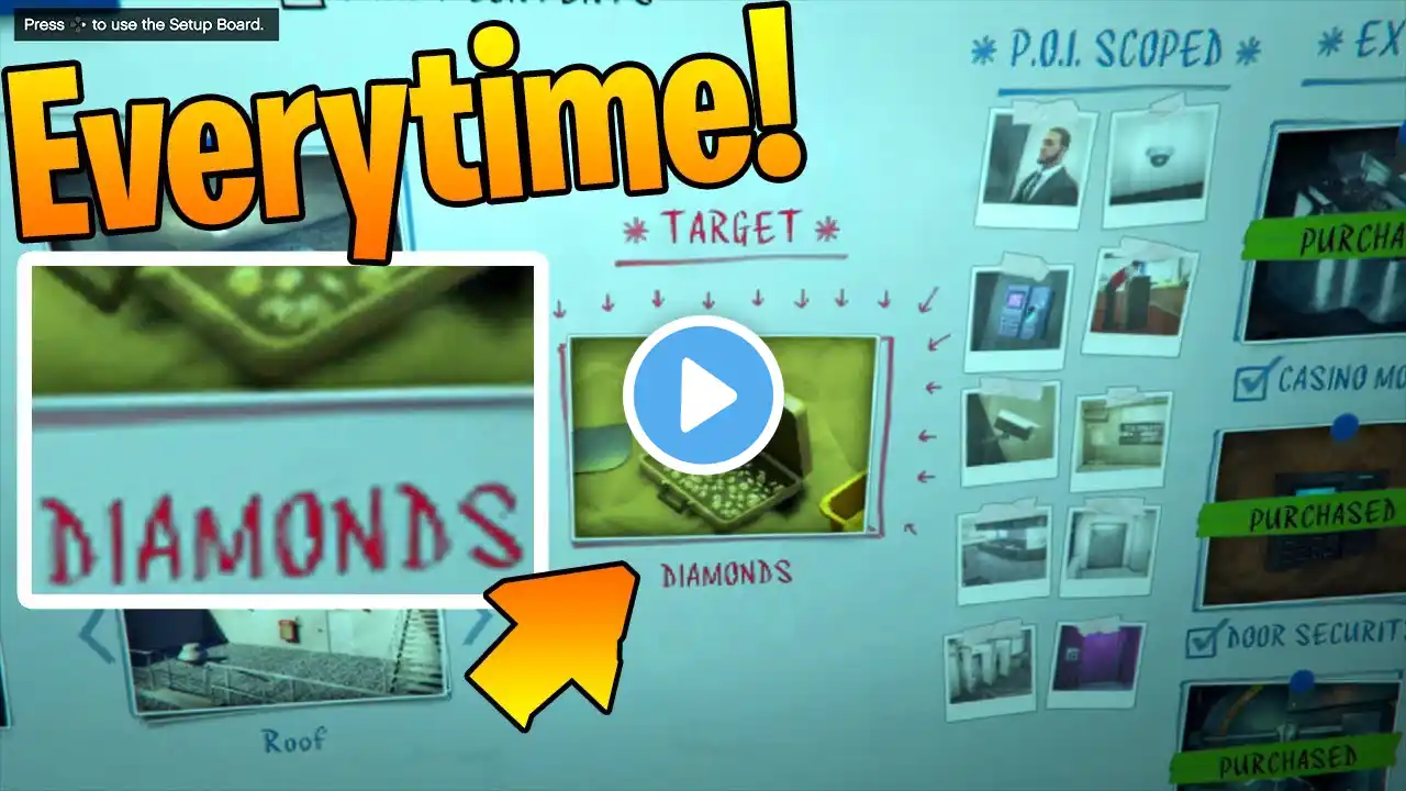 How to Change the Casino Heist Vault Contents to Diamonds, Gold, Art or Cash in GTA 5 Online