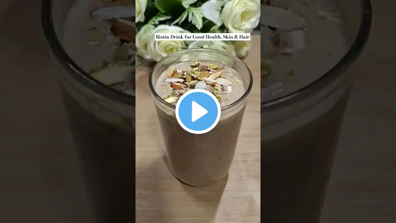 Biotin Drink for Hair Growth & Glowing Skin | Healthy Drink for Stronger Hair #shortsfeed #biotin