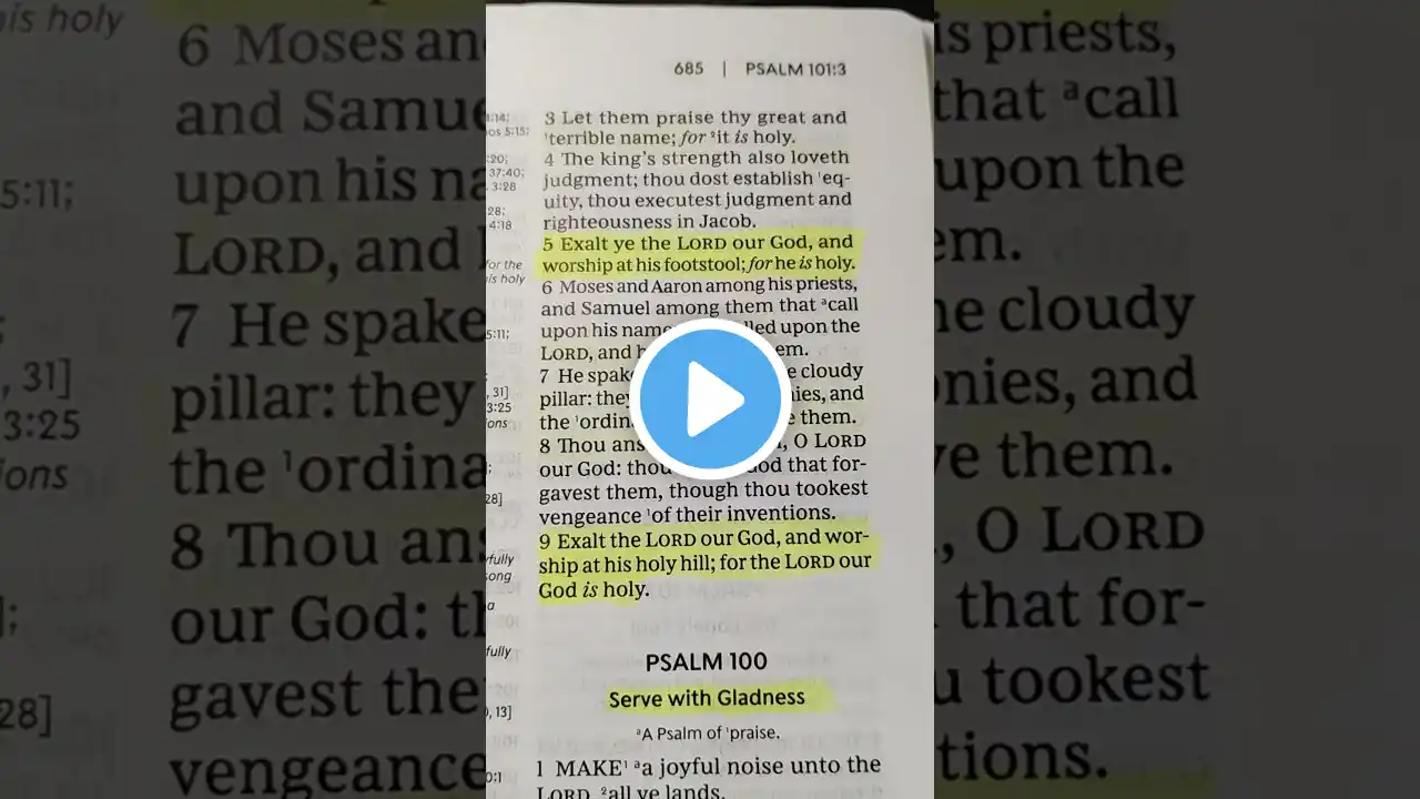 Psalm 99 | Holy Bible | KJV