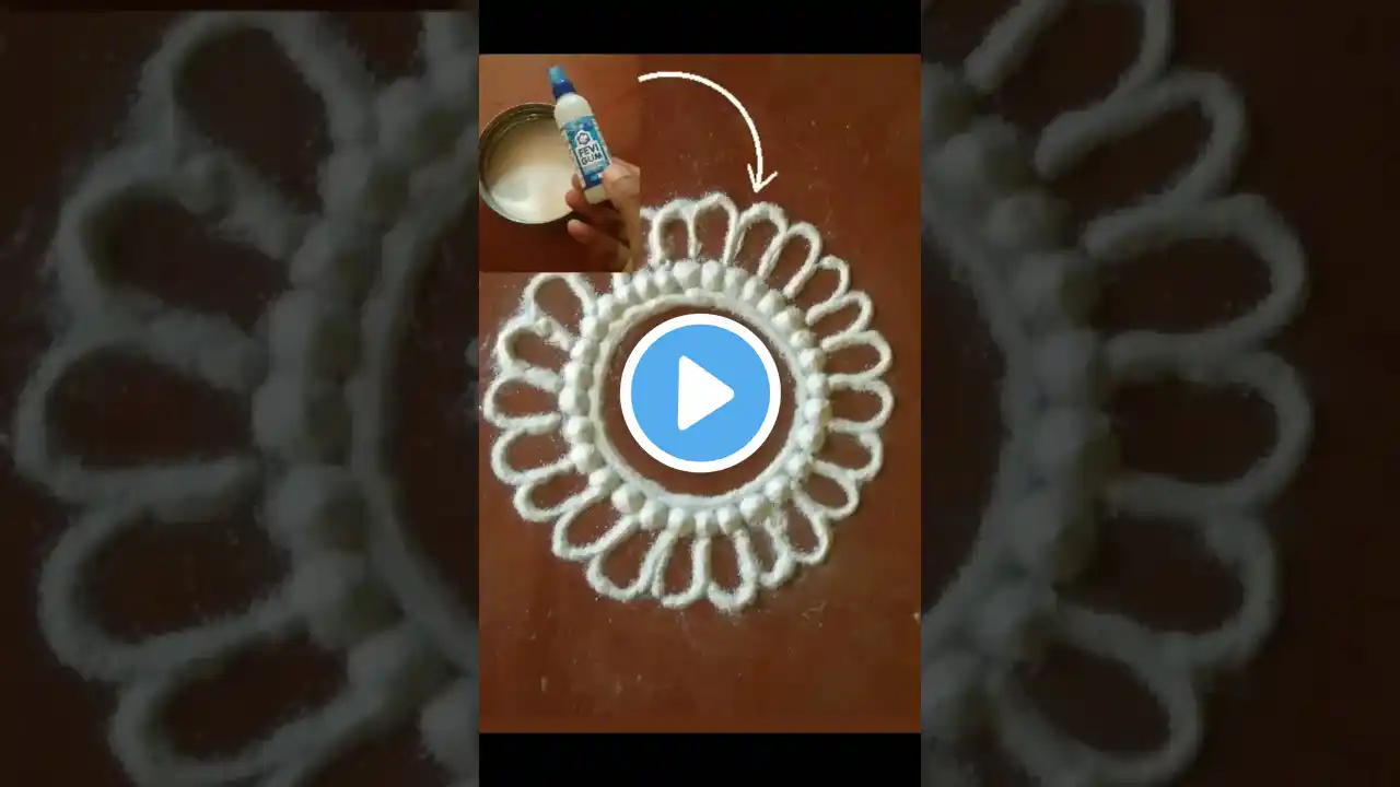 simple rangoli using waste bottle | #subscribe #trendingsong #rangolidesigns #shorts