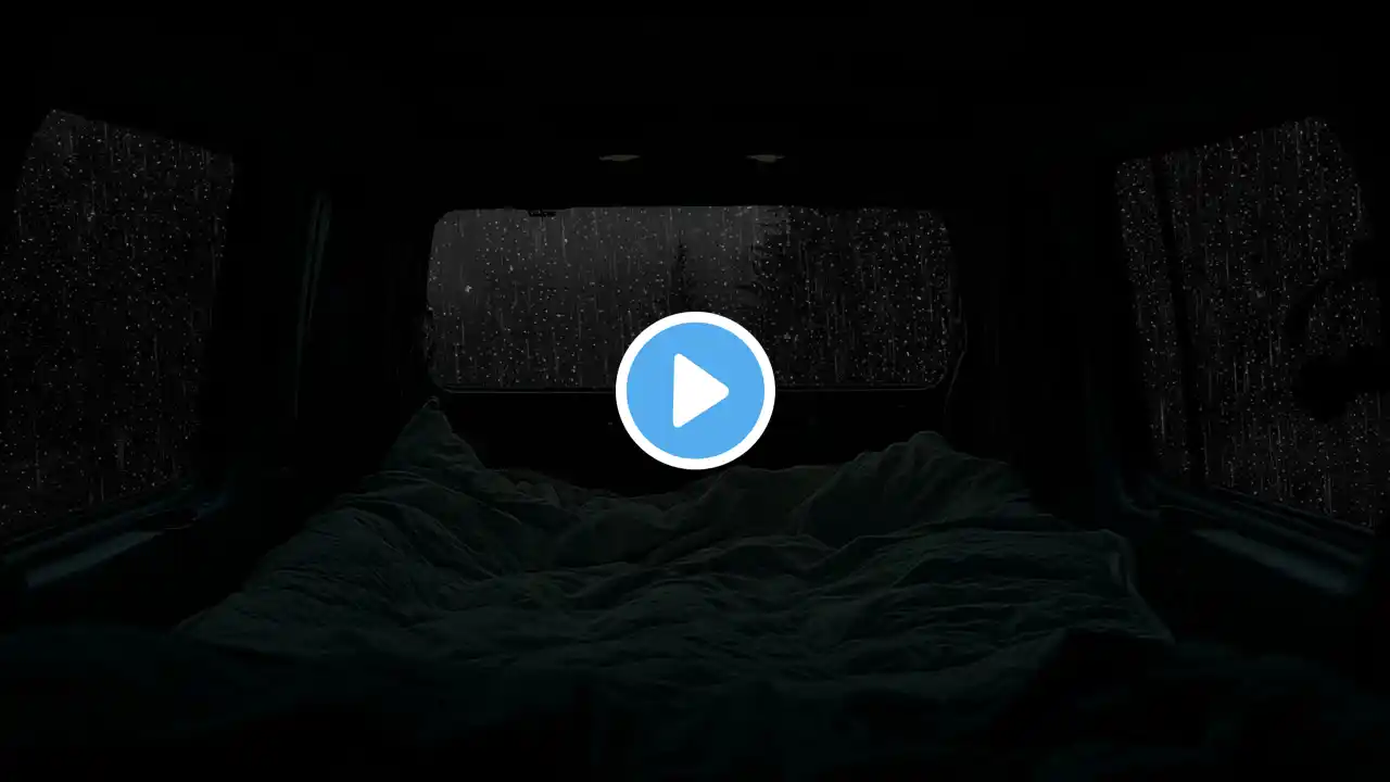 Unwind and relax with the calming sound of rain softly tapping on a car window