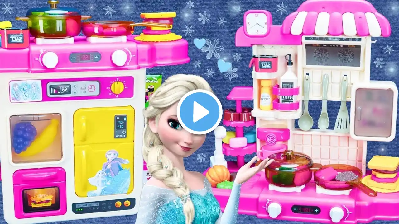 17 Minutes Satisfying with Unboxing Frozen Elsa Kitchen Toys，Disney Toys Playset ASMR | Review Toys