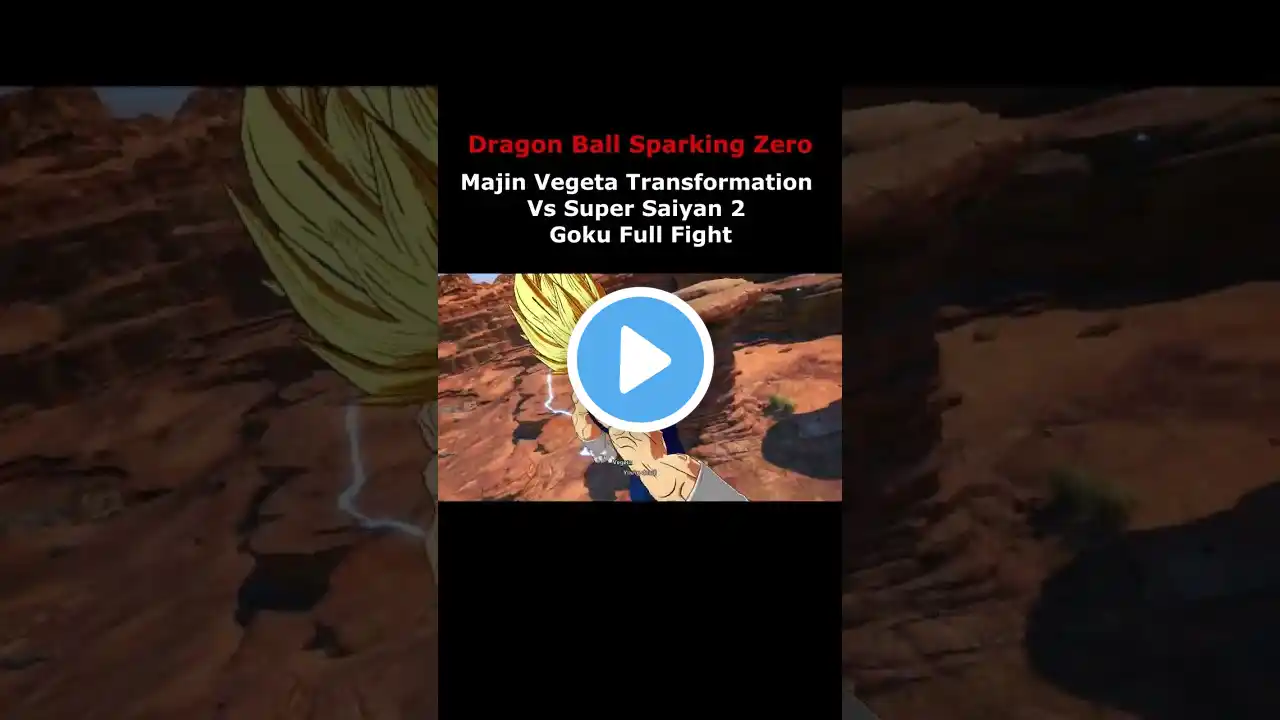 Dragon Ball Sparking Zero – Majin Vegeta Transformation Vs Super Saiyan 2 Goku Full Fight