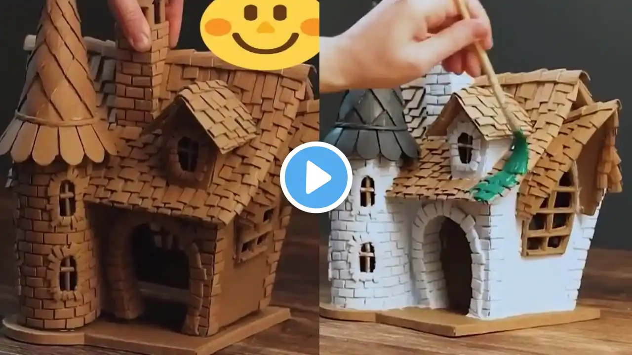 DIY Witch House Using Cardboard❣❣ # amazing