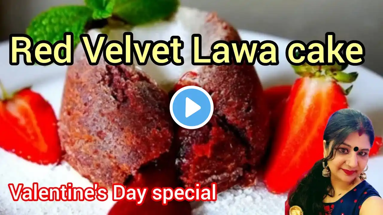 red velvet lawa cake |  MUST try for Valentine's Day #viral ‪@manpasandcreativitysarita‬