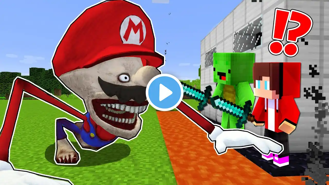 The Most Secure House vs SUPER MARIO TAPES - Minecraft gameplay by Mikey and JJ (Maizen Parody)