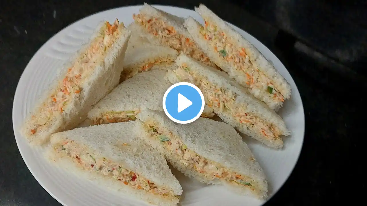 Chicken Sandwich Recipe | Chicken Mayonnaise Sandwich Recipe - Chicken Mayo Sandwich