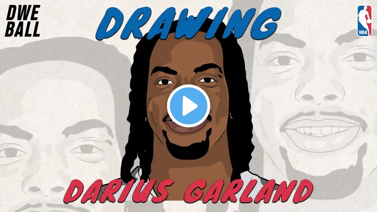 HOW TO DRAW DARIUS GARLAND - Easy Drawing Tutorial - Face Drawing