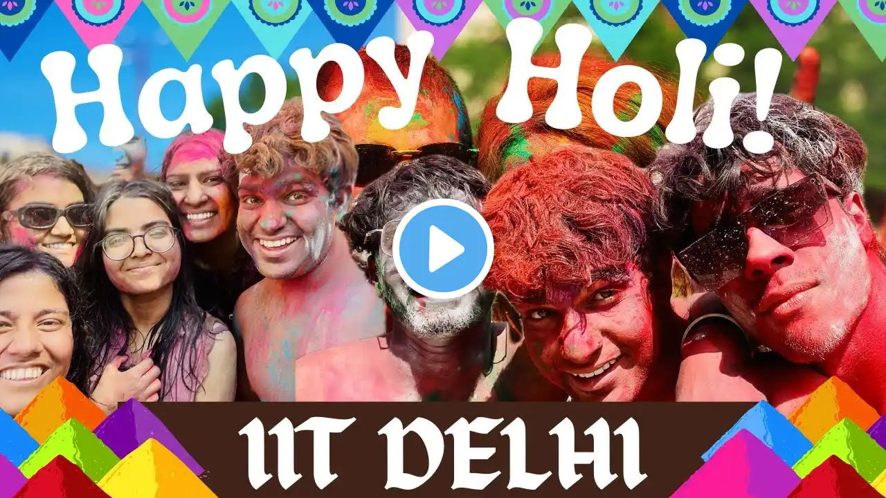 Holi celebration at IIT Delhi