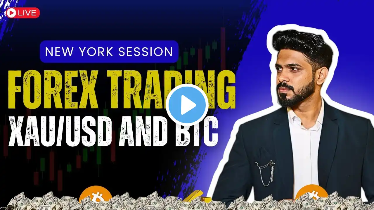 18th March | LIVE FOREX SESSION | NEW YORK SESSION | GOLD & BTC TRADING DAY 89