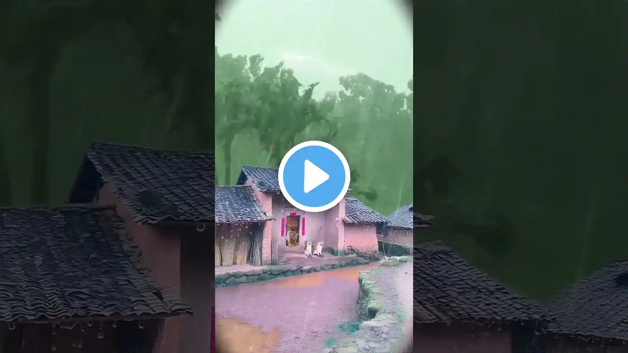 π³ Very Dangerous Thunderstorm & Rain π³ | #nature #heavyrain #thunderstorm #shorts