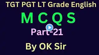 TGT PGT Lt grade English|MCQS|Multiple choice questions and answers|Part -21