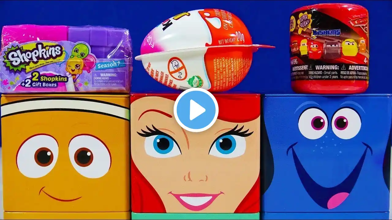 Disney Princess Noise Putty Cubeez Kinder Joy Egg Shopkins Gift Box Cars 3 Foam Clay Ice Cream