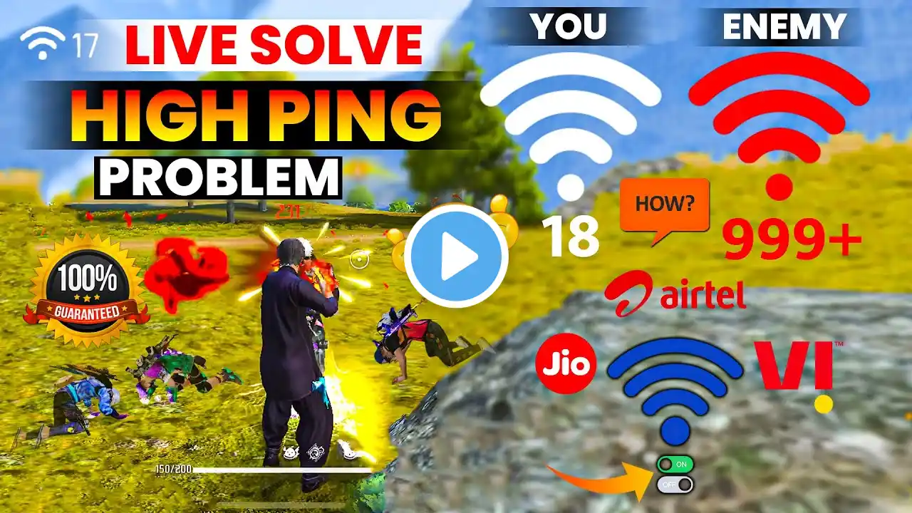 Free Fire Main Network Problem Thik Kaise Kare | Ping Problem Free Fire | High Ping Problem 2025