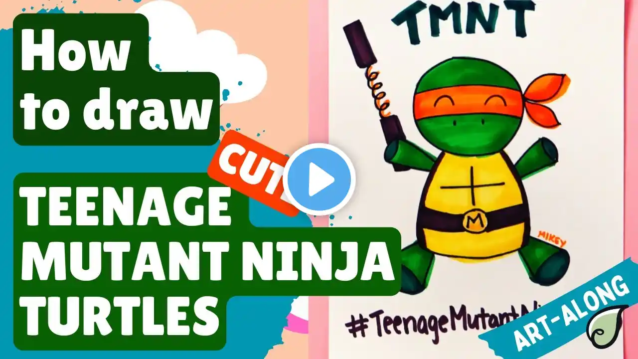 How to Draw Teenage Mutant Ninja Turtles | Happy Teenage Mutant Ninja Turtles Day! | Art-Along