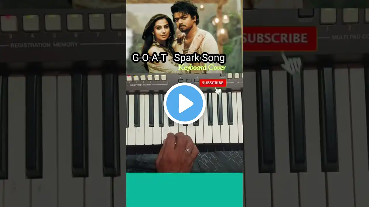 G-O-A-T//Spark --Intro bgm--Song //Keyboard Cover//Thalapathy Vijay//Yuvan //Venkat Prabhu