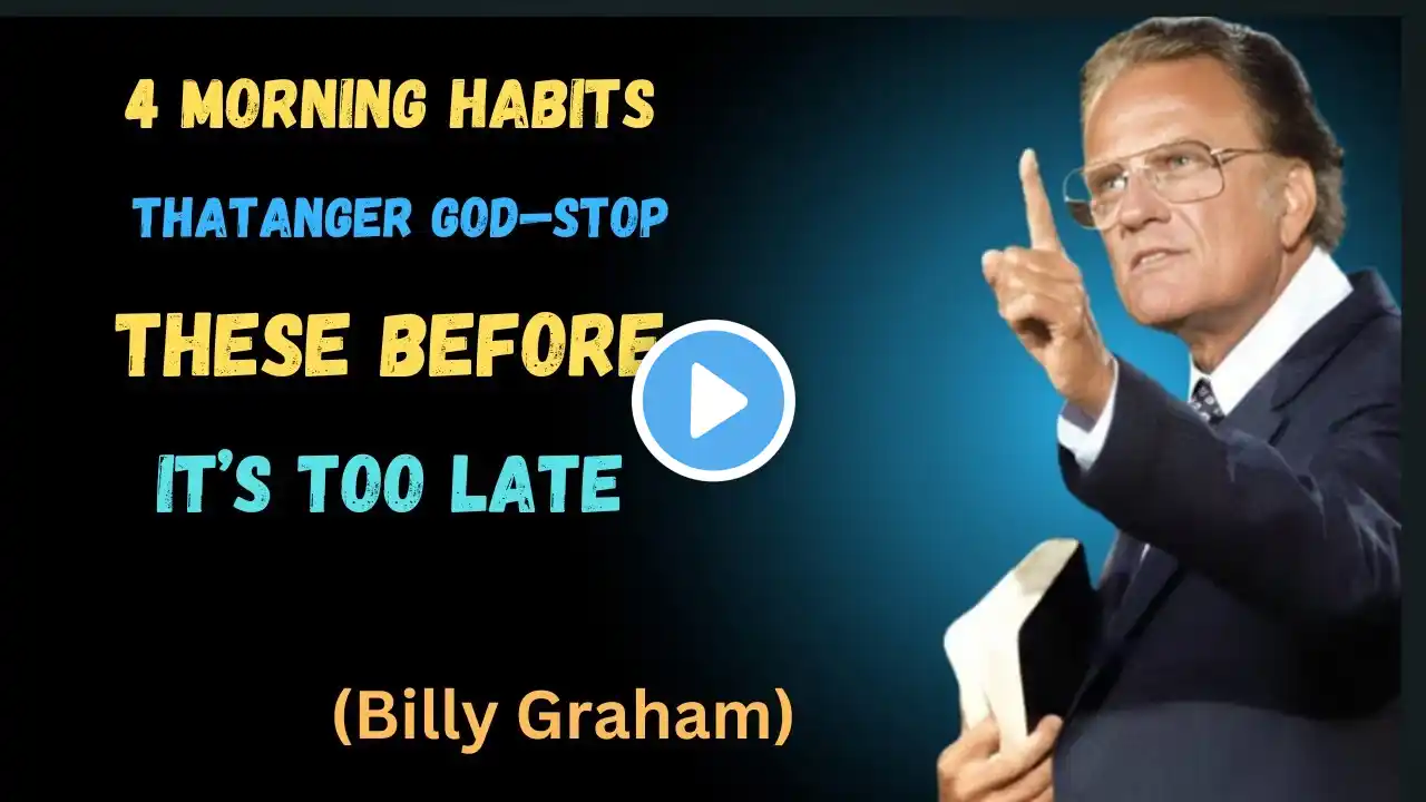 4 Morning Habits That Anger God—Stop These Before It’s Too Late || Billy Graham || Faith Motivation