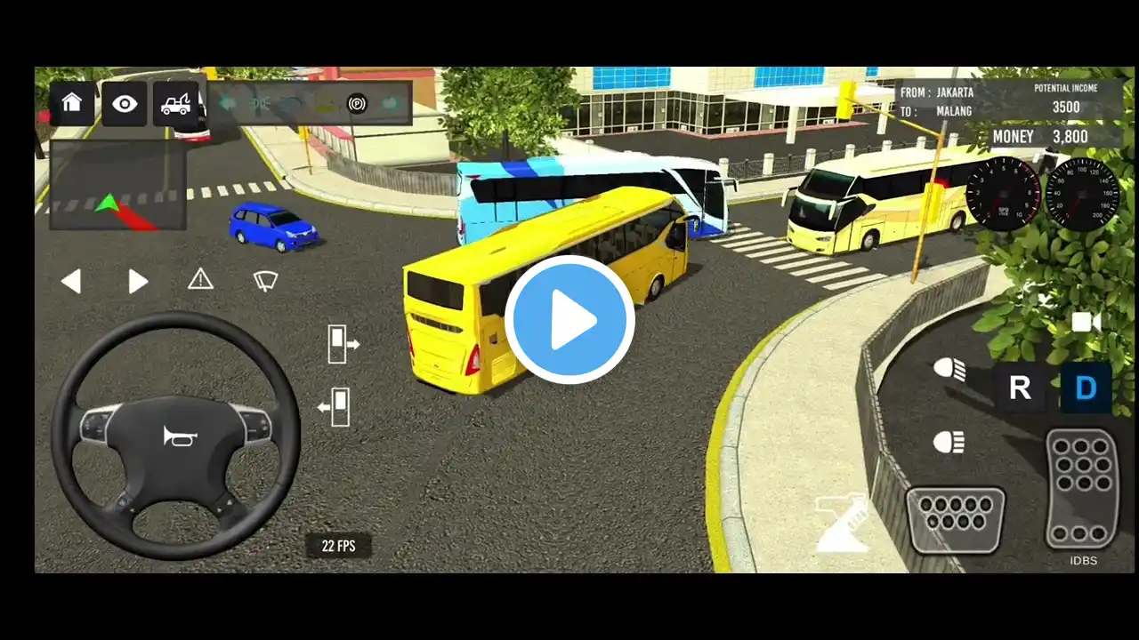 Euro Bus Driving Game Public Transportation 2024 Indonesia Bus Simulator Android Gameplay #10