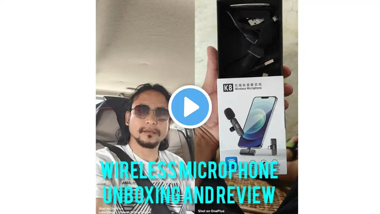 K8 wireless Rs 300 mic Unboxing/ K8 wireless microphone review/