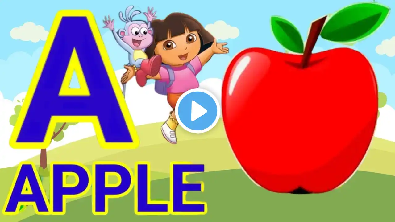 Learn The ABC Phonic Song with APPLE as Your First Lesson-ABC Songs, ABCD, Nursery Rhymes, Baby Song