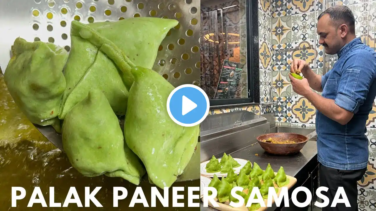 Palak Paneer Samosa Recipe | पालक पनीर समोसा रेसिपी | Paneer Samosa Recipe | Palak Samosa Recipe