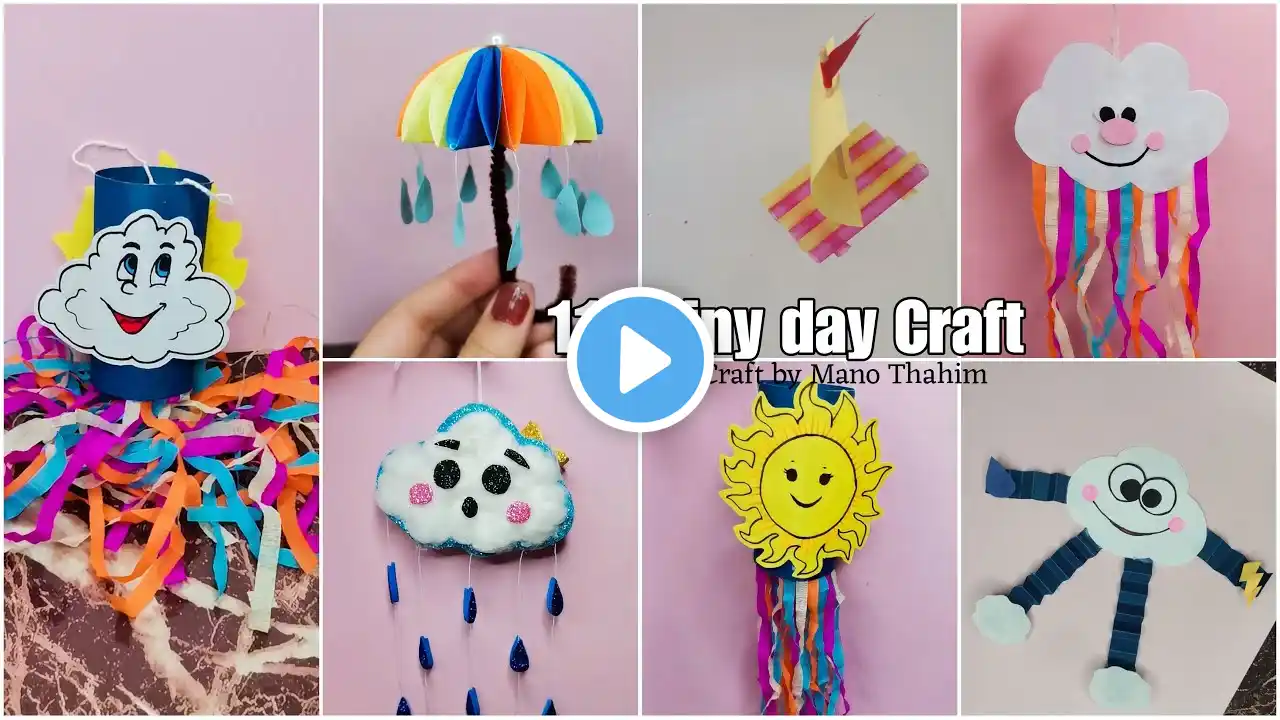 11 Aesthetic Rainy Day CRaft Ideas | Monsoon Craft ideas | Easy Kids Craft | Paper Craft | DIY Ideas