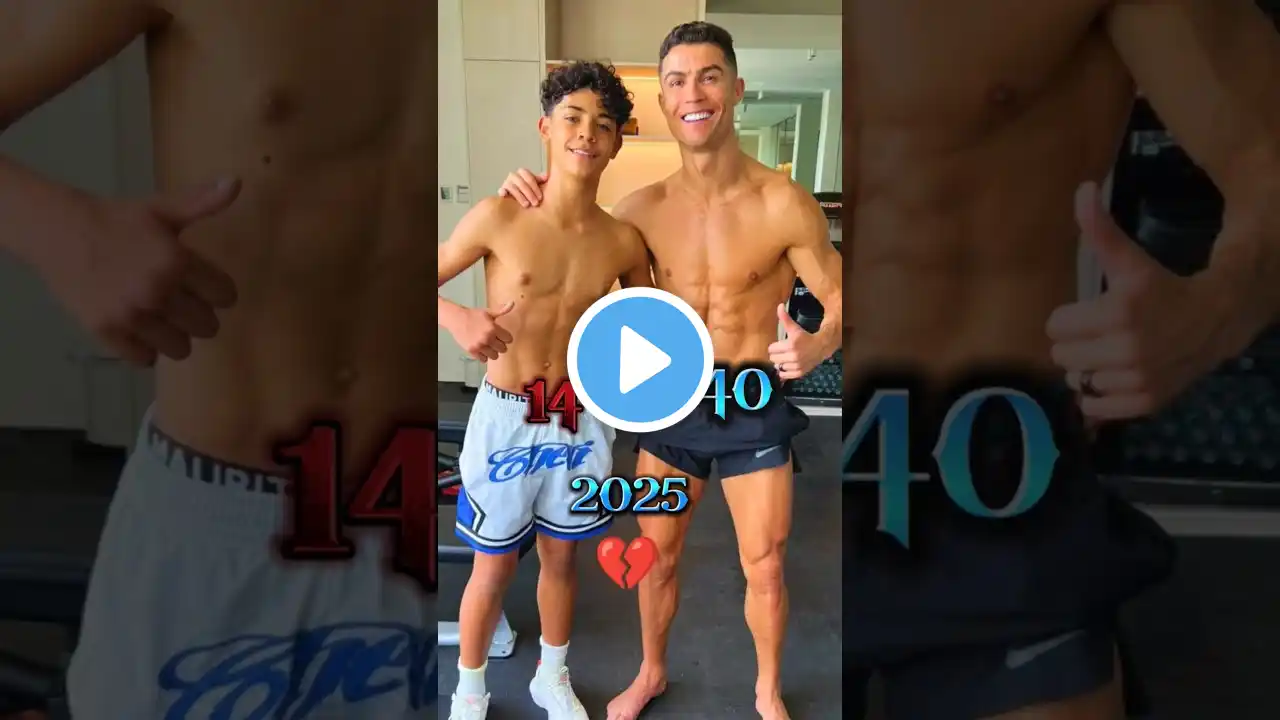 Ronaldo vs Ronaldo jr #ronaldo #edit #shorts #football #soccer #viralvideo #reach #messi #fifa