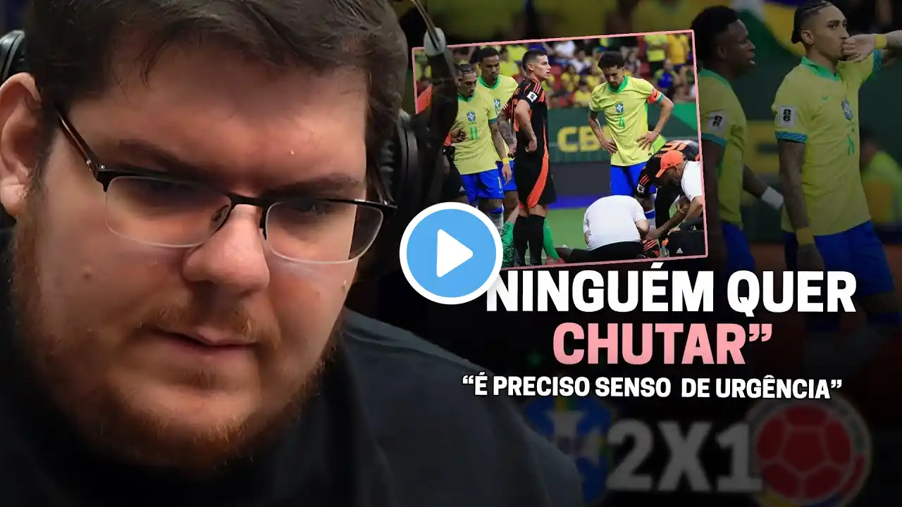 CASIMIRO REAGE: BRASIL 2 X 1 COLÔMBIA - ELIMINATÓRIAS PARA A COPA | Cortes do Casimito