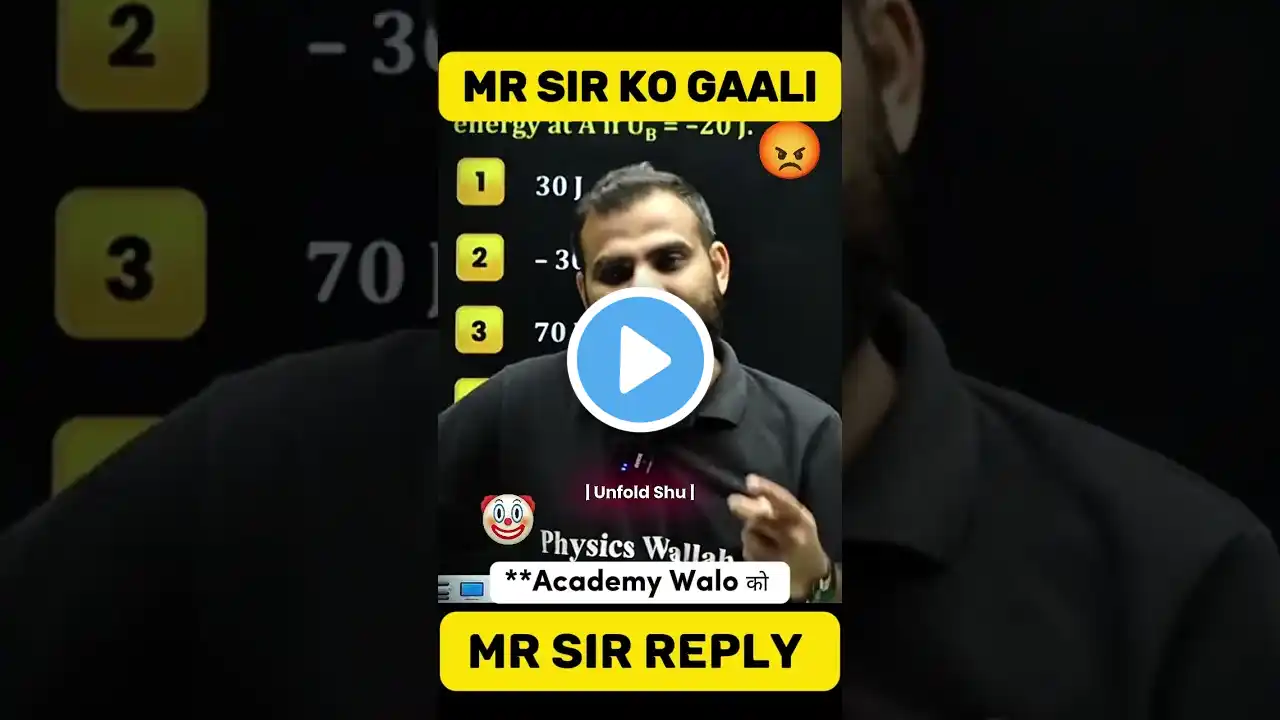 MR Sir Massage🙏to All Student || MR Sir Controversy MR Sir Reply to Unacademy MR Sir vs Prateek Jain