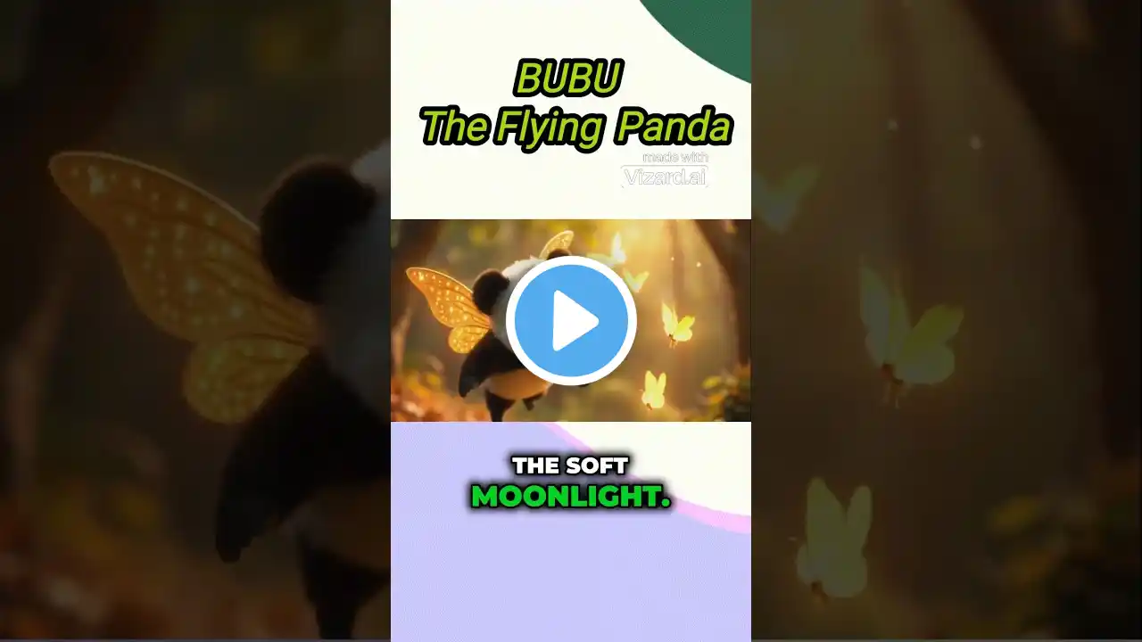 ✨ Bubu The Flying Panda 🐼💫 | Cute & Magical Adventure! #shorts