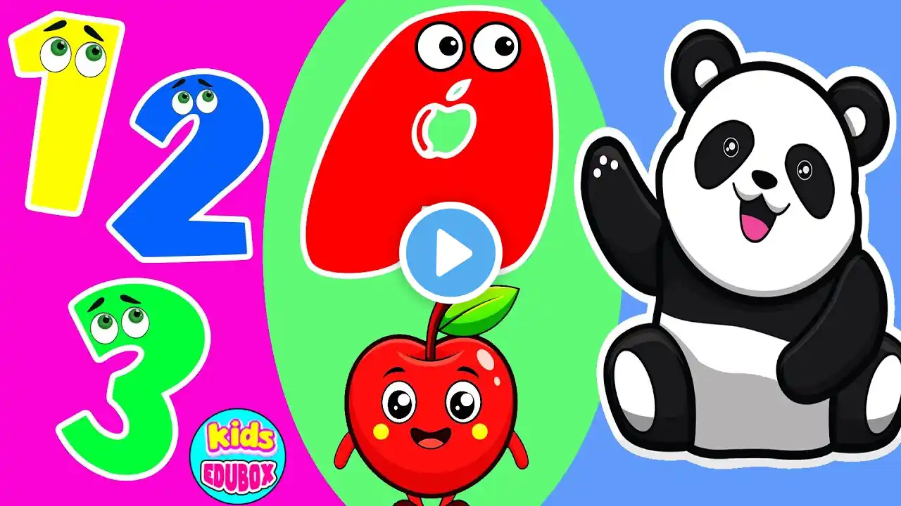 ABC & 123  Learning Videos For Preschool | ABC And One Two Three | ABC Phonics Song