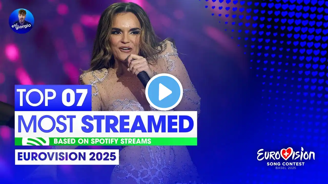 Eurovision 2025: Top 07 by Spotify Streams