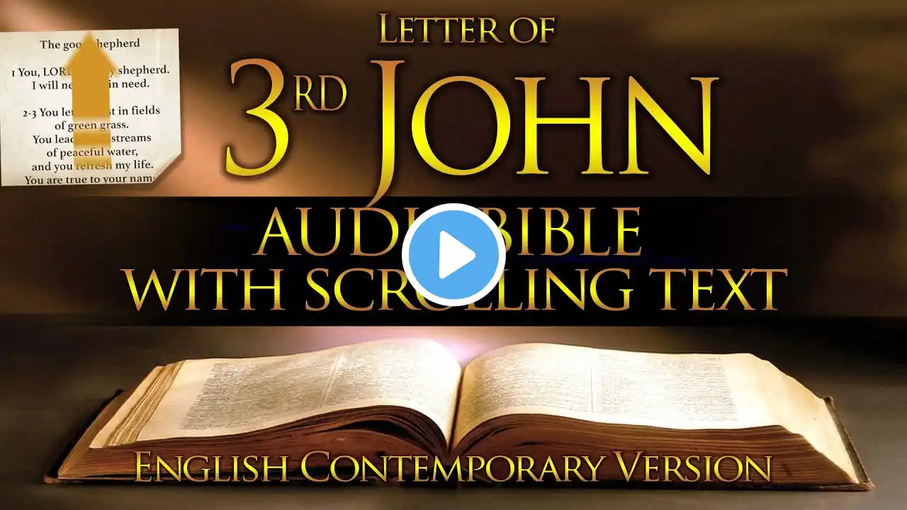 Holy Bible Audio: 3 John (Contemporary English) With Text