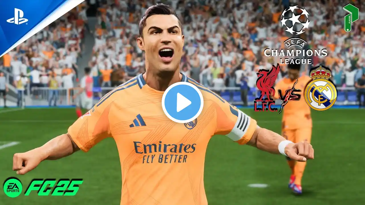 FC25 4K | What if Ronaldo back to Real Madrid ? - Liverpool vs Real Madrid | #PS5