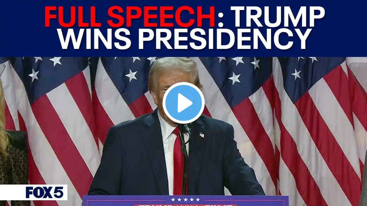 FULL SPEECH: Trump projected winner of 2024 presidential election