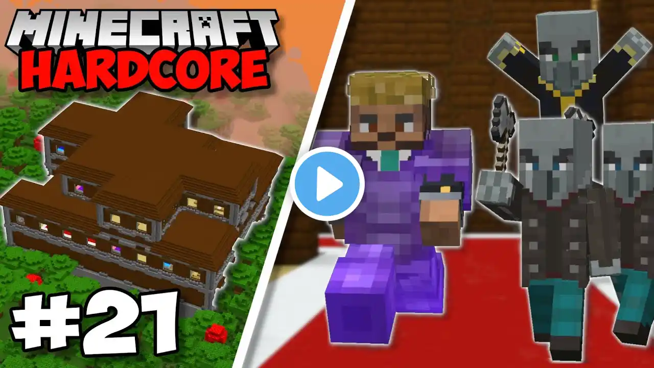 Raiding A WOODLAND MANSION & I Almost DIED! - Minecraft 1.18 Hardcore (#21)