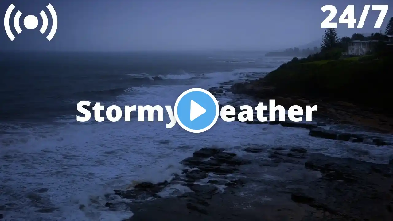 Ocean Thunderstorm Sounds: Stormy Sea Waves, Heavy Rain & Rolling Thunder Sounds: Nature White Noise