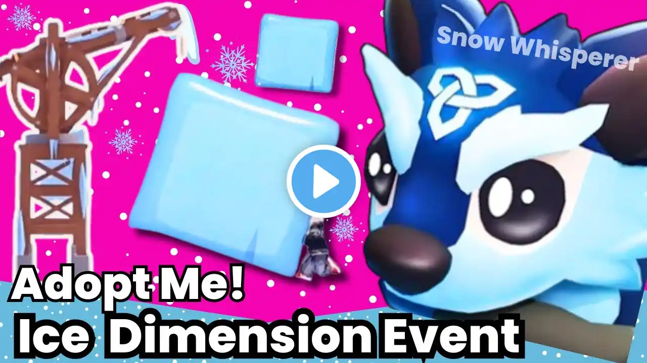 ICE Dimension Update *NEW MINIGAME BEGINS!* How To Get All LURE BAITS & ICE PETS in Adopt Me!