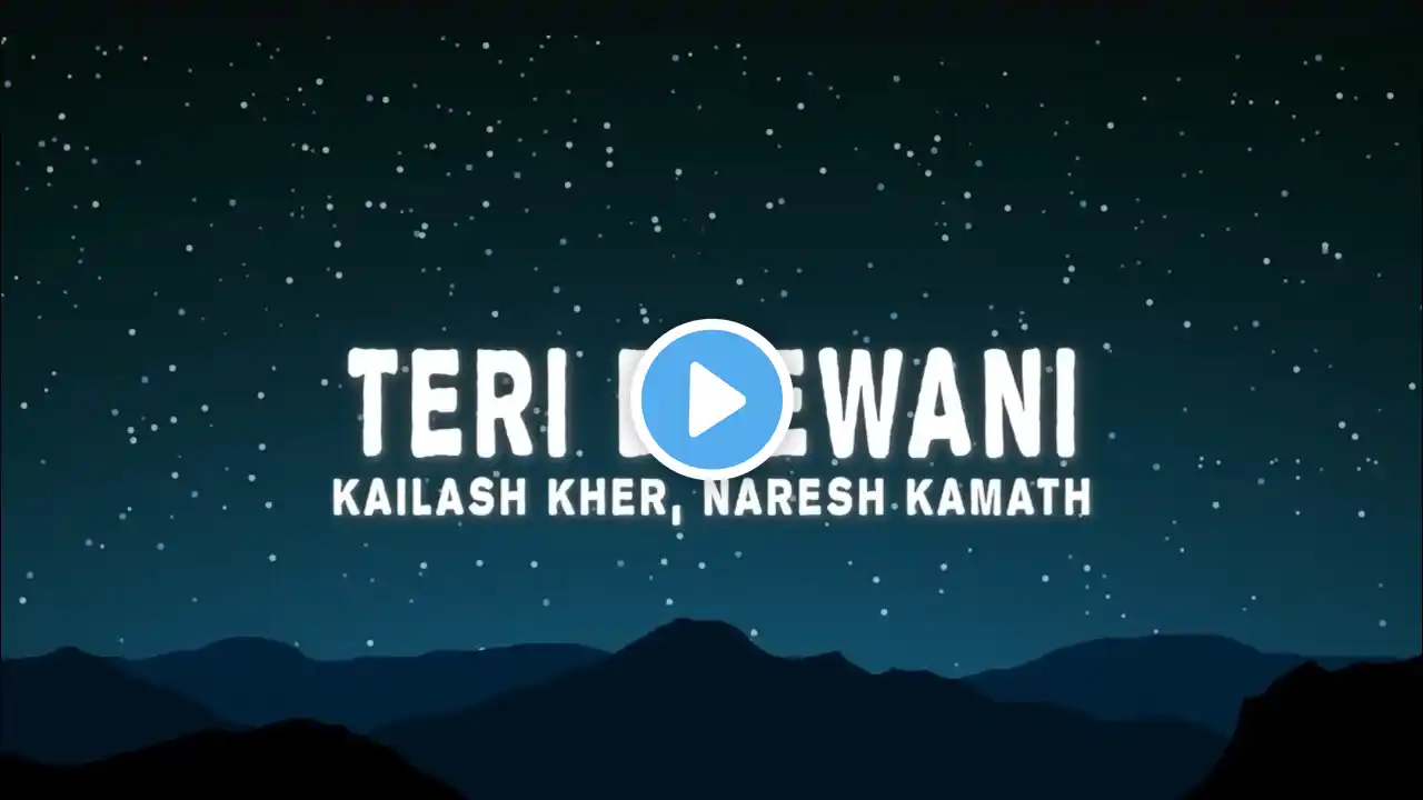 TERI DEEWANI - Kailash Kher | slowed-reverb | Aesthetic tunes | Tune kya kar dala❤️👀