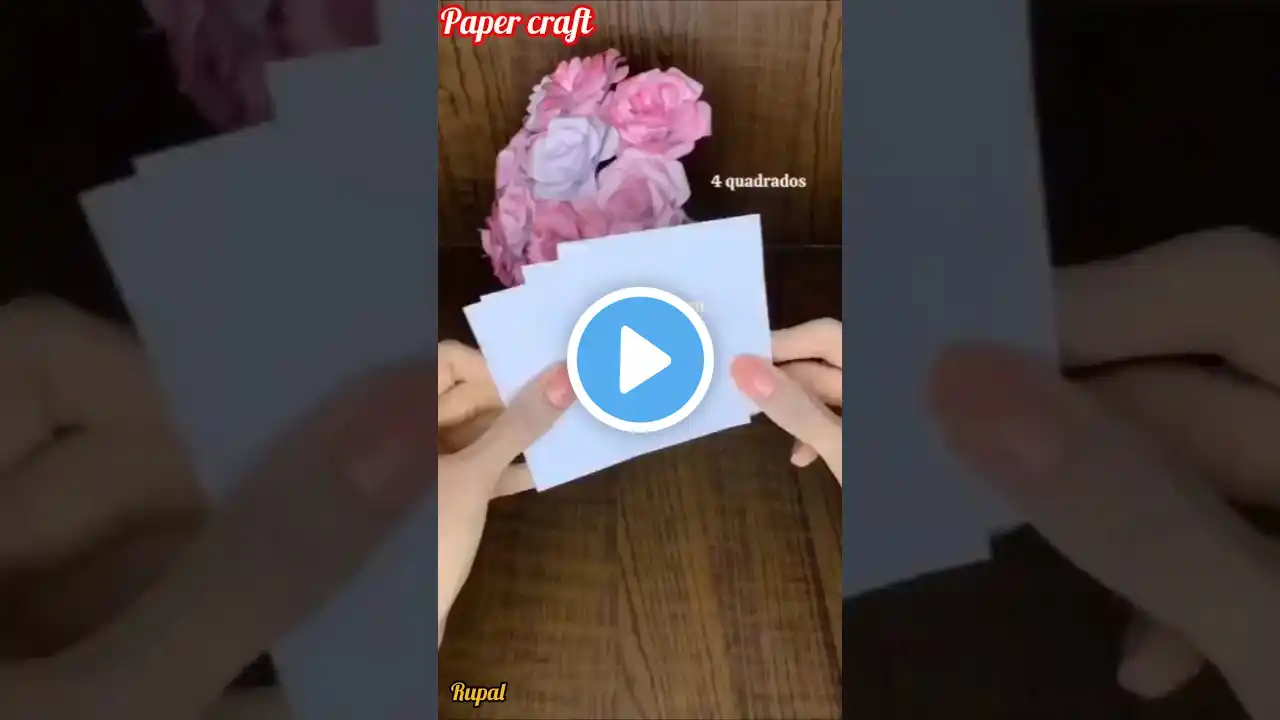 Paper craft/ diy paper rose bouquet #viralvideo #papercraft #rose #artshorts #paperflower