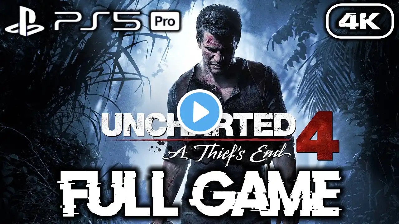 Uncharted 4: A Thief's End (PS5 PRO) FULL GAME Walkthrough Gameplay【No Commentary】4K 60FPS