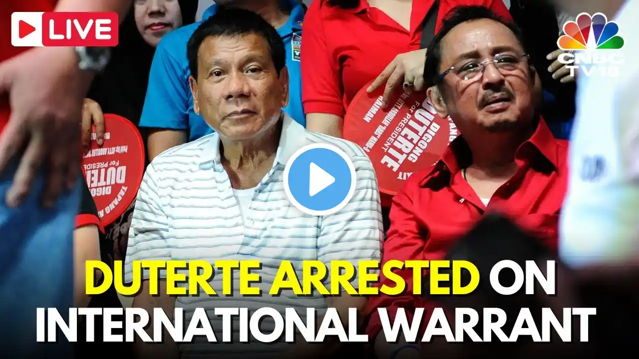 LIVE: Rodrigo Duterte, Ex Philippine President Arrested on International Court Warrant| Manila |N18G