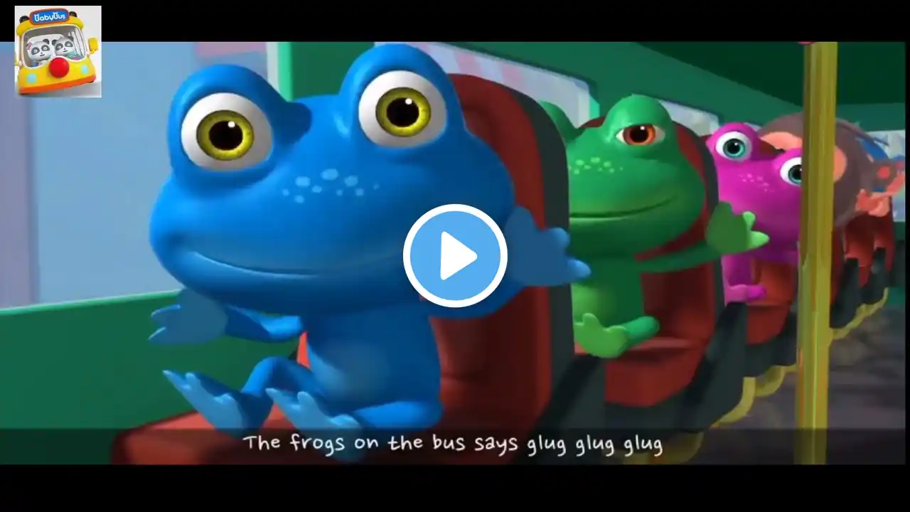 Wheels on the bus...|classic nursery rhyme||Babybus_cartoon tv||