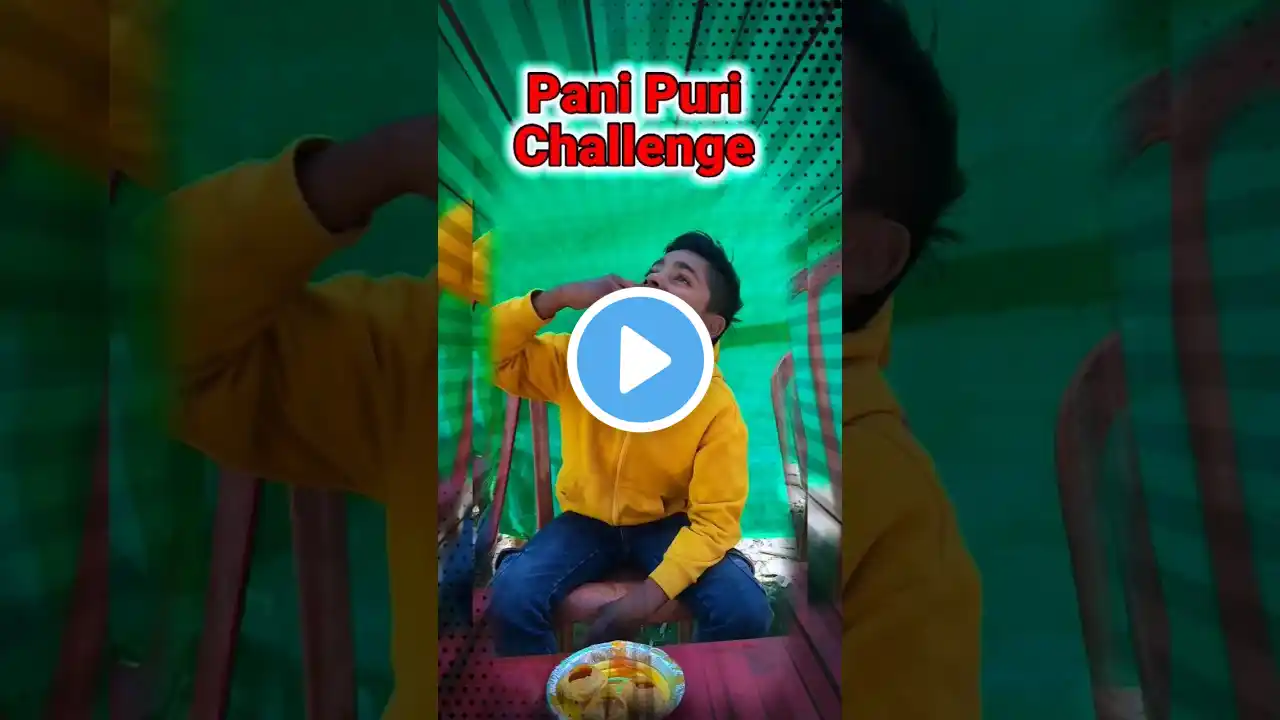 40 Second Panipuri Challenge😱 #golgappachallenge #panipurichallenge #shorts  